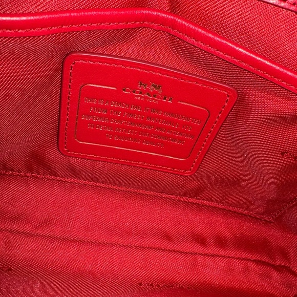 Coach Canyon Quilt Crossbody True Red - Picture 8 of 10